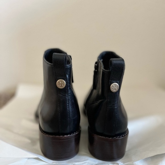 Tory Burch Sleek Black Leather Boots - Picture 6 of 14